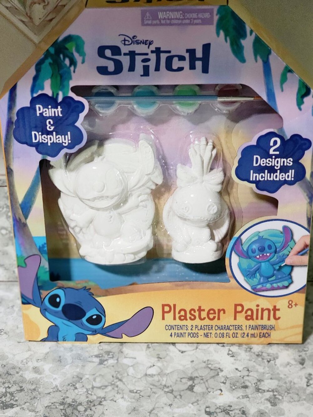 Disney Stitch Brand New Never Opened "Plaster Molds w/ Paint and Brushes